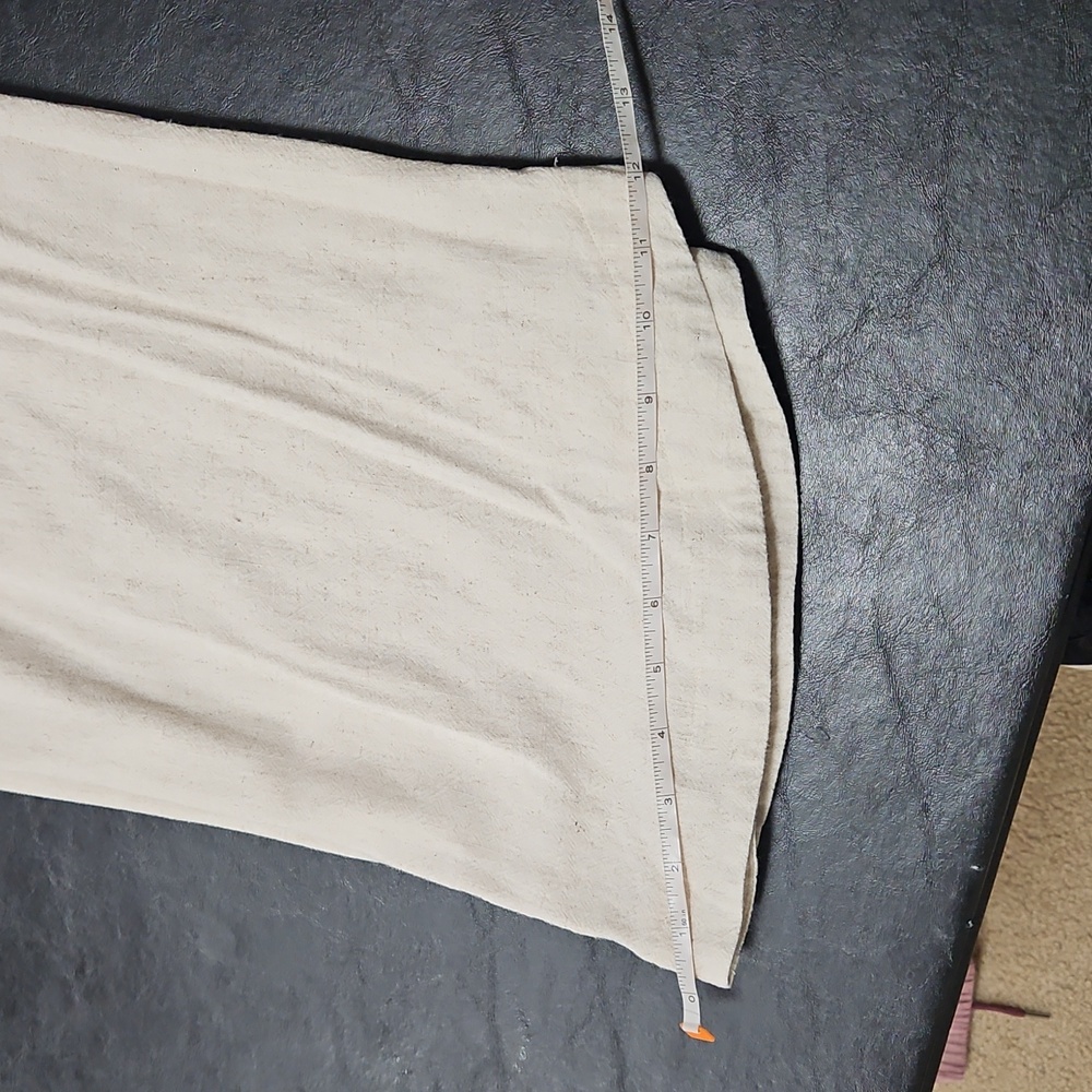 Petal + Pup M 100% Linen High Rise Wide Leg Cropped Pants Beige Quiet Luxury - Picture 9 of 10